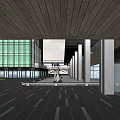 Modern Office Building Office Building Micro-signal 3d model