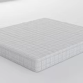 Gray Mattress With Quilted Grid Surface And Modern Design For Comfortable Sleep 3d model