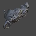 Sleek Sporty Motorcycle Design With Windshield Seat And Alloy Wheels