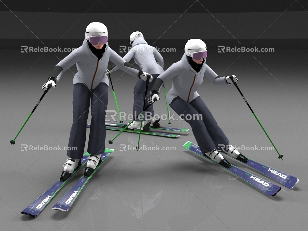 Ski Athlete 3d model