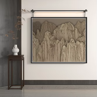 New Chinese Decorative Painting 3d model