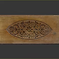 Traditional Wooden Food Mold With Intricate Carved Floral Patterns for Baking
