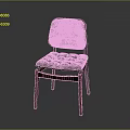 Modern Wooden Chair With Black Cushioned Seat Backrest And Sturdy Legs