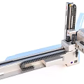 High Precision Industrial Linear Module With Guide Rail Sliding Table And Servo Motor System 3d model