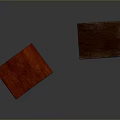Classic Red and Brown Wooden Cabinets with Doors and Carved Legs Design