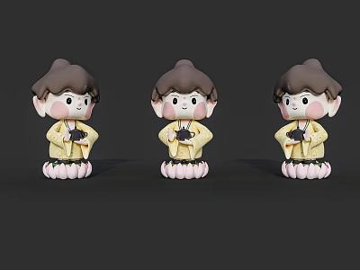 Air Model Buddha Cartoon Air Model Buddha 3d model