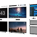 65 Inch Smart LED TV With 4K Ultra HD Display And Natural Scenery Screens