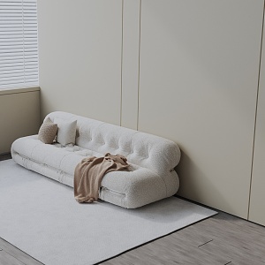 Modern three-seat sofa 3d model