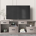 Modern TV Cabinet Wooden TV Cabinet 3d model