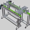Product separation conveyor line 3d model
