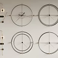 Modern Wall Clocks With Minimalist Metal Frame And Circular Dial Design For Home Decor