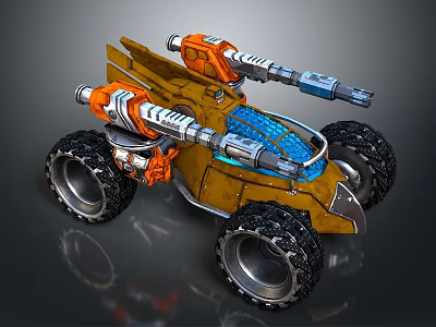 All Terrain Vehicle Toy Car Four-wheeler Beach Car Four-wheel Motorcycle Mountain Bike Off-road Mountain Bike 3d model
