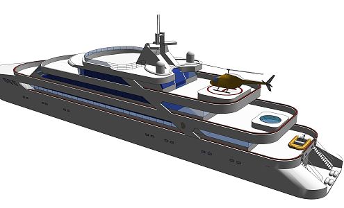 Modern Yacht Toy Yacht 3d model