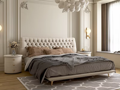 French Bedroom 3d model