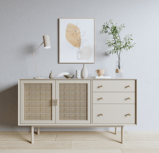 Nordic Side Cabinet 3d model