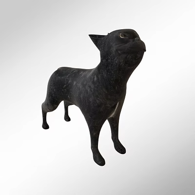 Modern Cat Black Cat 3d model