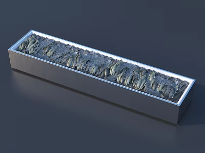 Stainless Steel Refrigerator Freezer with Frozen Items Storage in Its Interior 3d model