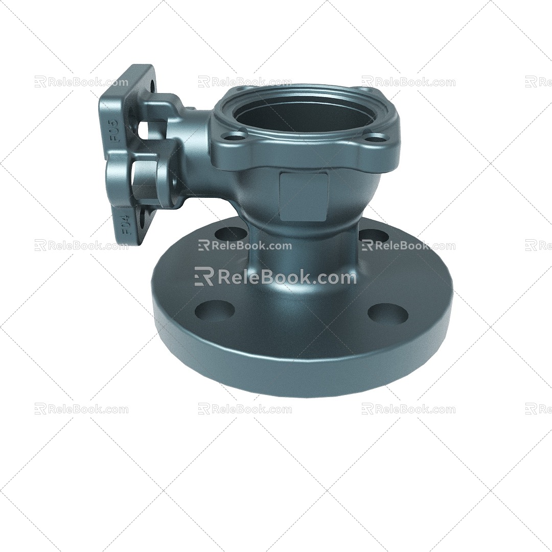 Carbon steel 304 stainless steel square flange straight-through mirror square observation port window chemical department standard high platform blackening ball valve cast steel carbon steel flange sealed ball valve 3d model