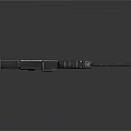 High Precision Modern Black Sniper Rifle With Long Barrel And Scope