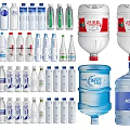 Diverse Bottled Drinking Water And Barrels In Various Sizes And Packaging
