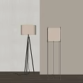 Simple floor lamp 3d model