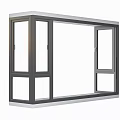 Sleek Modern Bay Window Design With Aluminum Frame And Large Glass Panels