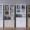 Multiple Colored Office Filing Cabinets With Drawers And Storage Shelves