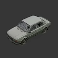 Old Vintage Car With Damaged Windshield Dirty Body And Worn Exterior
