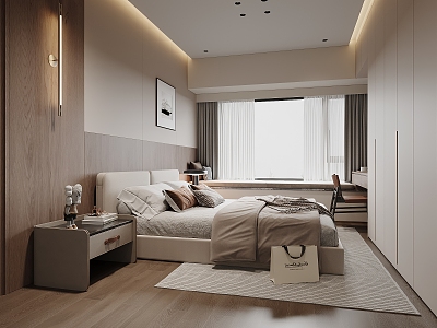 Modern Master Bedroom model