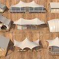 Various Stylish Tent Designs With Wooden Frames Canvas Tops And Unique Shapes