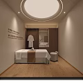 Elegant Modern Beauty Salon Interior With Warm Reception Counter And Comfortable Waiting Lounge Space