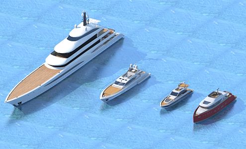 Modern Yacht 3d model