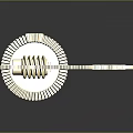 Gold Modern Lighting Combinations With Geometric Circular Gear Shaped And Strip Fixtures