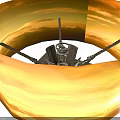 Industrial Metal Equipment With Extended Arms And Central Mechanical Components