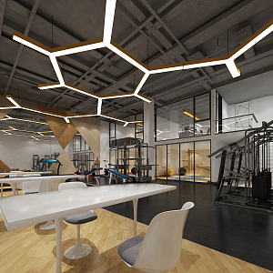 Modern Gym 3d model