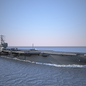 aircraft carrier warship aircraft carrier fighter 3d model