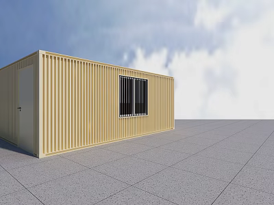 Modern container color steel house 3d model