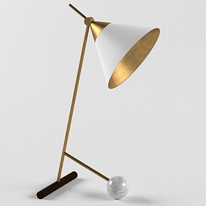 Modern metal table lamp 3d model