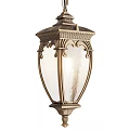 Classic Metal Chandelier With Intricate Carvings And Frosted Glass Shade Design
