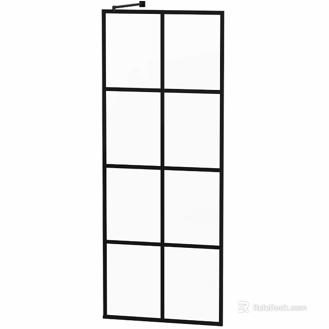 Modern Shower Sauna Interior Design With Glass Partition And Wooden Seats 3d model 