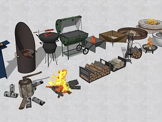 Modern stove oven combination 3d model