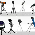 Modern Astronomical Telescope Combination 3d model
