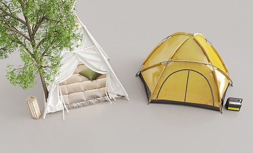 Modern Outdoor Camping Tent Outdoor Leisure Chair 3d model