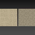 Light Brown Mosaic Tile Wall Design For Modern Kitchen And Bathroom 3d model