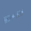 Modern Casement Windows With White Frame And Glass Panels For Interior Ventilation