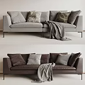 Double sofa 3d model