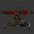 Modern Siege Car Siege Crossbow Bow 3d model