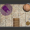 Hamster Cage Setup With Pink Exercise Ball Orange Hideout And Wood Shavings
