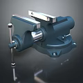 Sturdy Metal Bench Vise Heavy Duty Hardware Tool With Rotating Base And Clamp