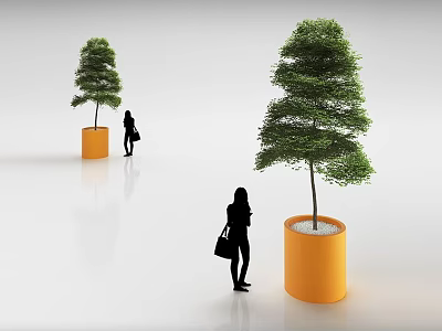 potted plant 3d model